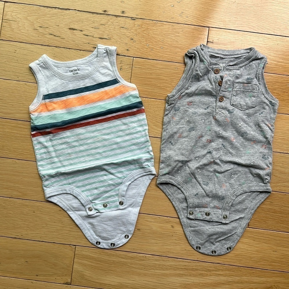 Excellent condition onsie tank top - boys - 12Months